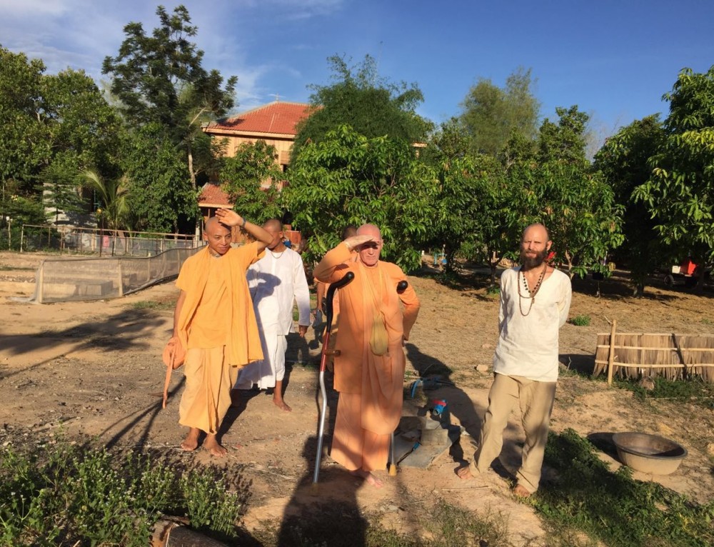 H H Bhakti Raghava Swami visit and preaching in Cambodia